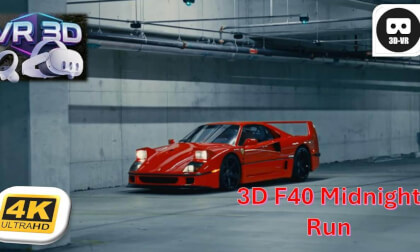 3D Ferrari F40 Midnight Run 4K Cinematic