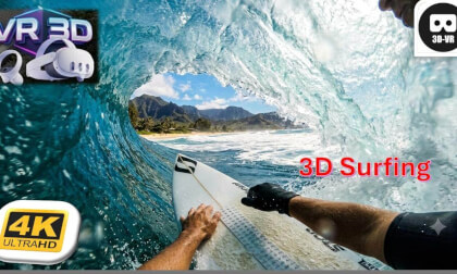 3D Surfing North Shores Skatepark Wave Magic Water Color RAW POV