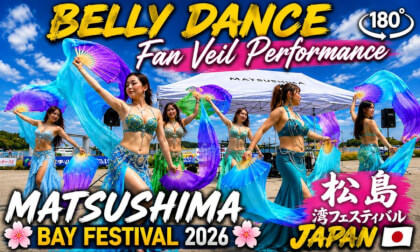 Belly Dance Fan Veil Performance | Matsushima Bay Festival 2026  Japan VR180