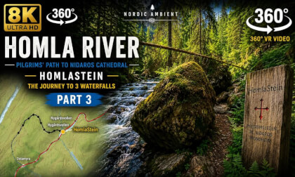 HomlaStein Part 4 | Pilgrims' Path Through the Wild Homla River | 8K 360° VR Norway
