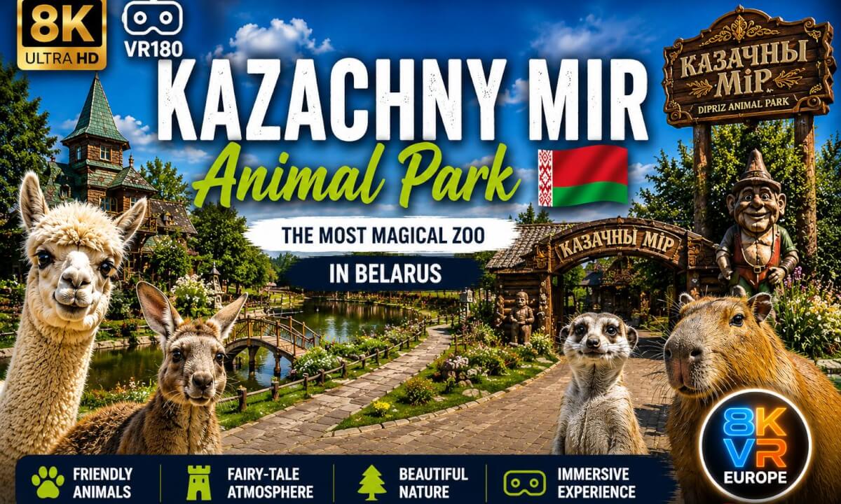 Kazachny Mir Animal Park 🇧🇾 in 8K VR180 | The Most Magical Zoo in Belarus
