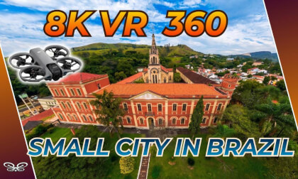 BRAZIL 360: Over a Quiet Riverside Town | 8K VR 360 Immersive Drone Tour