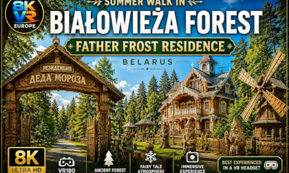 Białowieża Forest in Summer | Father Frost Residence in Belarus | 8K VR180 Walk