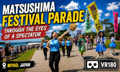Matsushima Festival Parade Through the Eyes of a Spectator | Japan VR180