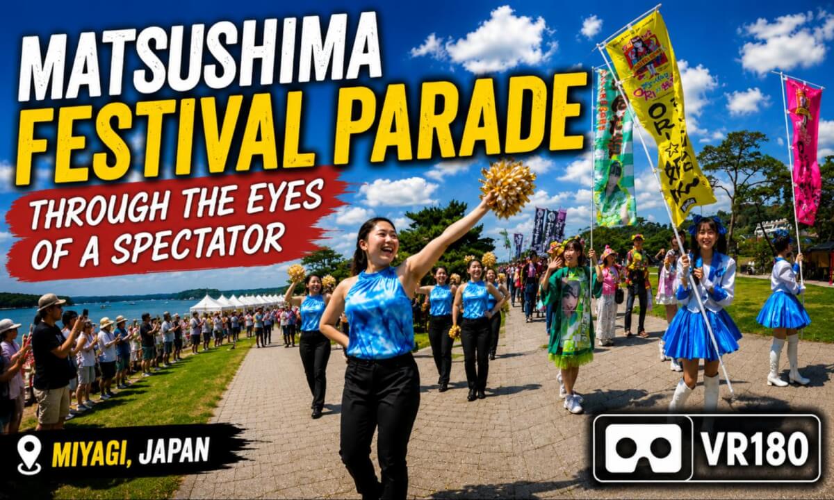 Matsushima Festival Parade Through the Eyes of a Spectator | Japan VR180