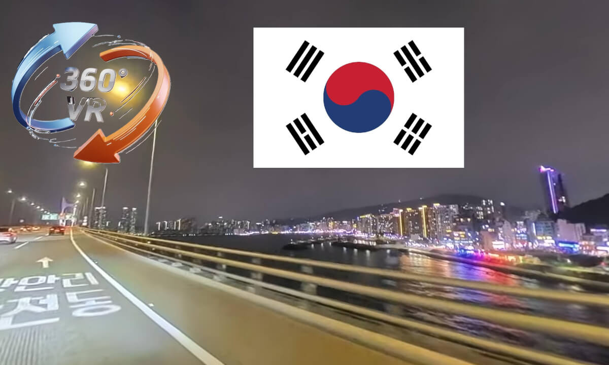 Gwangan Bridge Night view, 광안대교 (칼라보정)