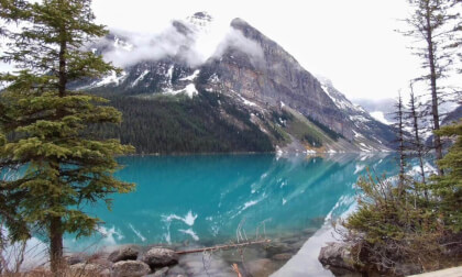 Lake Louise Viewpoints in Banff, Alberta (3d, Flat)