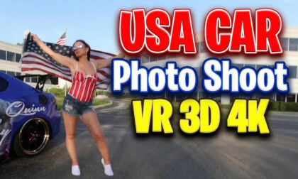 USA Car Photo Shoot VR 3D 4K