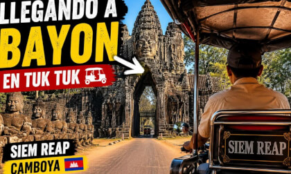 Llegando a las Puertas de Bayon en Tuk Tuk | Mi Primer Contacto con Angkor Thom 🇰🇭
