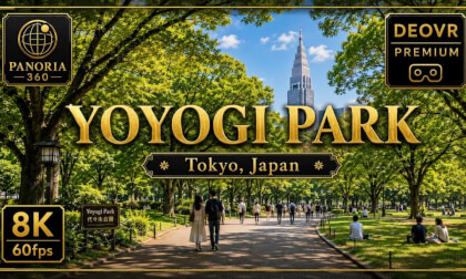 Yoyogi Park 360° VR | Calm Tokyo Green Escape in 8K 60fps