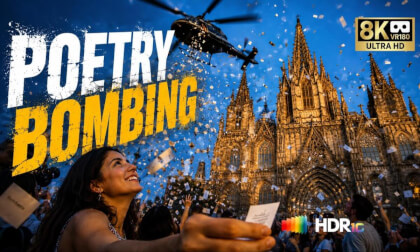 2026 Barcelona Literally Rained 100,000 Poems From the Sky