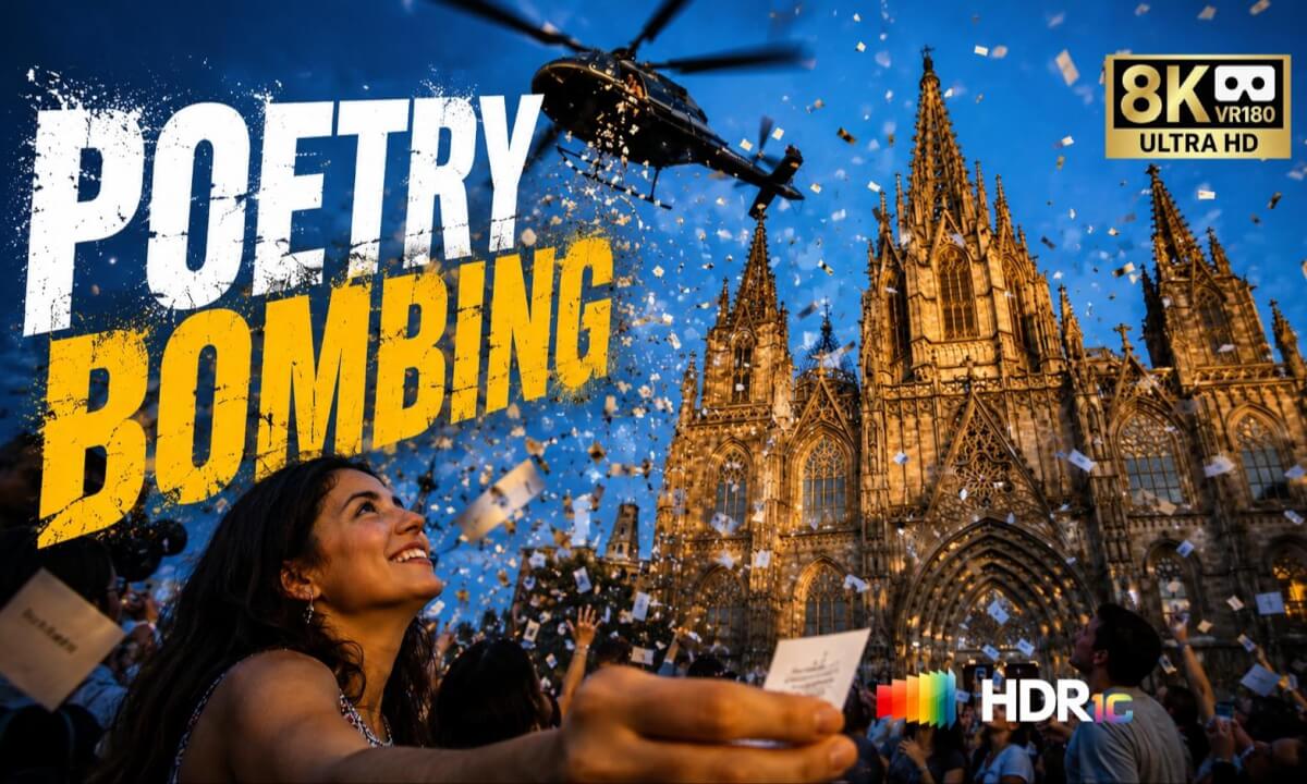 2026 Barcelona Literally Rained 100,000 Poems From the Sky