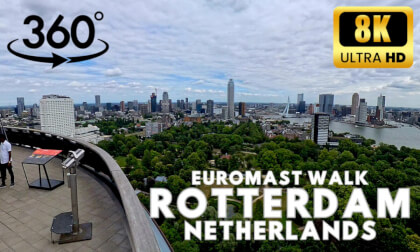 Euromast Walk – 360° View of Rotterdam in 8K