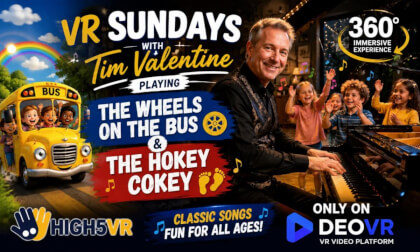VR Sundays with Tim Valentine – The Wheels on the Bus & The Hokey Cokey | 360° Piano Experience