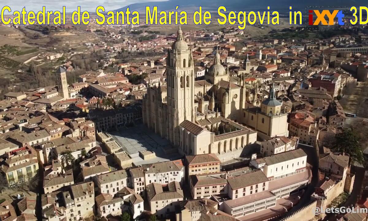 Catedral de Santa María de Segovia, Spain in 3D SBS LR relax video for VR