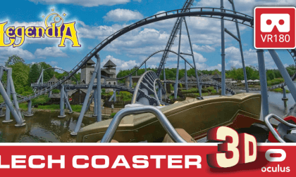 LECH COASTER 3D off-/onride POV extreme Roller Coaster Legendia Poland VR Video LECH COASTER 3D off-/onride POV extreme Roller Coaster Legendia Poland VR