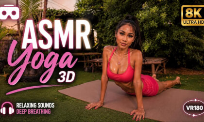 ASMR Yoga • Relaxing Outdoor Session • VR180 8K 60FPS