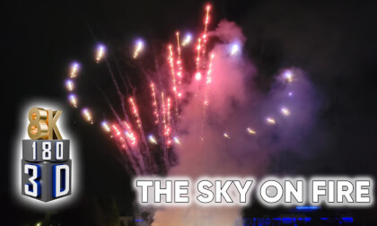 THE SKY ON FIRE! 🎆 Poznań Drones & Fireworks Show 2026 With subtitles | 8K 3D VR 180°