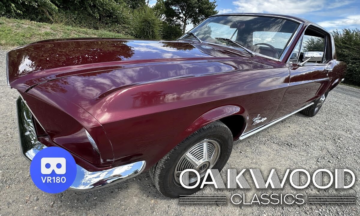 1968 Mustang V8 Auto Vintage Burgundy Walkaround & Drive-In