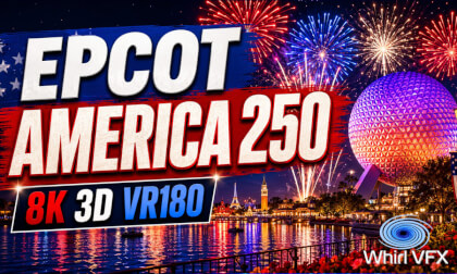 Epcot Fourth of July 2026 250 Anniversary Fireworks 3D 8K VR180