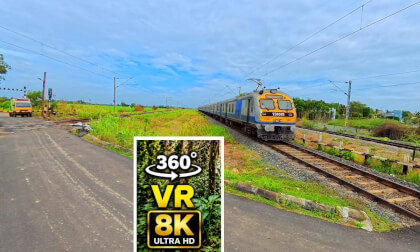 Ponneri Railway Station, India 🇮🇳 | Indian Railways in 8K 360° VR | Immersive Train Station Experience