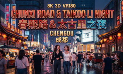 8K3D VR180 | Chunxi, IFS & Taikoo Li: A Neon Reverie | 春熙路、IFS与太古里：霓虹夜色中的浮光幻梦