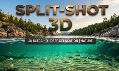 3D CRYSTAL WATER SPLIT-SHOT | Deep Relaxation