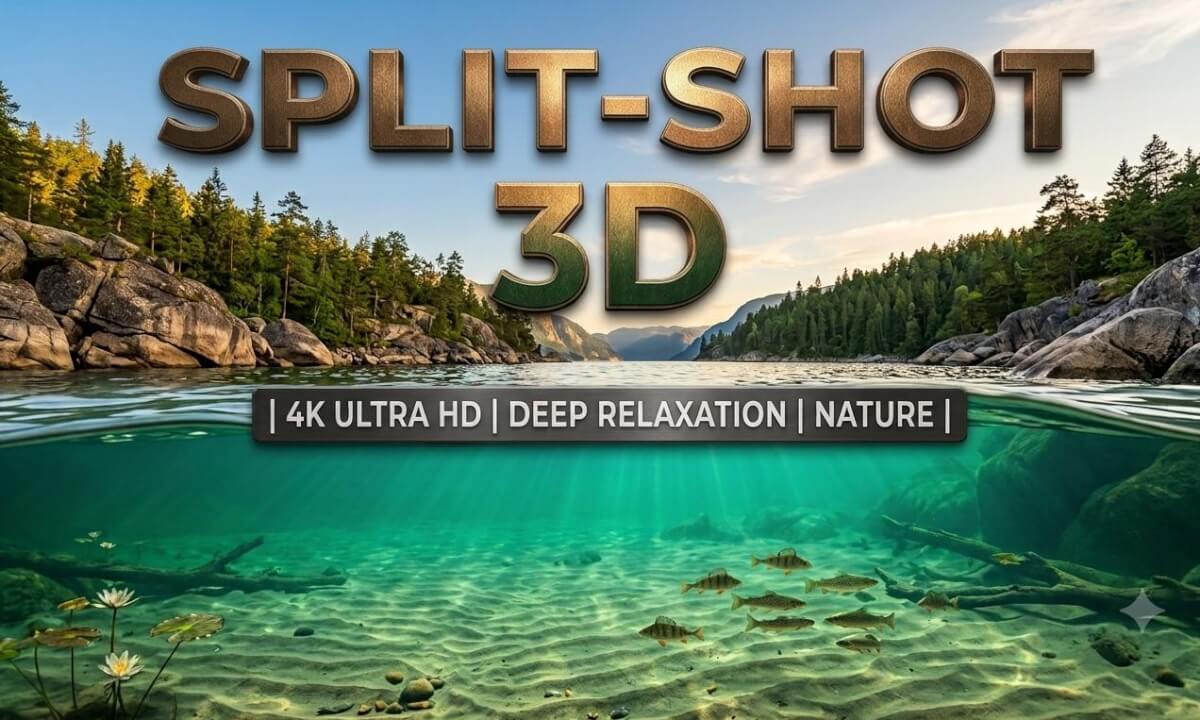 3D CRYSTAL WATER SPLIT-SHOT | Deep Relaxation