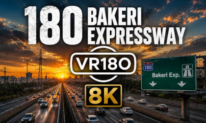 VR180 8K | Shahr Ziba to Bakeri Expressway | Tehran, Iran