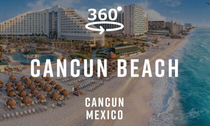 Cancun Beach Walk – Cancun, Mexico 🇲🇽 | 360° Walking Tour