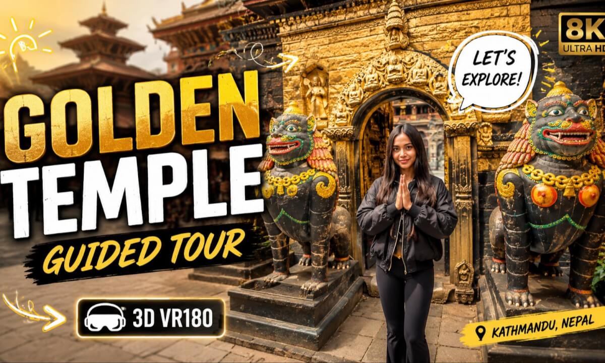 Kathmandu Hidden Temple Tour 🇳🇵 | Ancient Temple VR180 8K