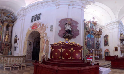 Die Klosterkirche in Mautern in der Steiermark, Austria