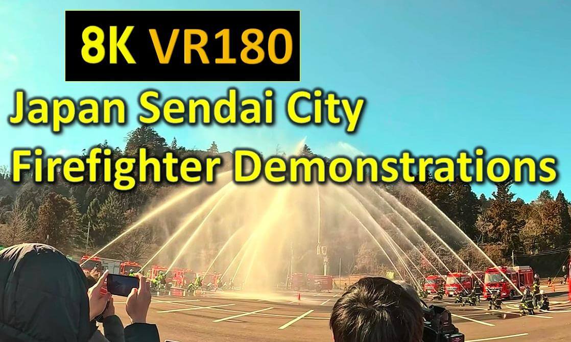 Japan Sendai City Firefighter Demonstrations