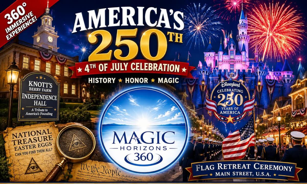 America's 250th Celebration in 360° VR Independence Hall, Disney Easter Eggs & Disneyland Fireworks