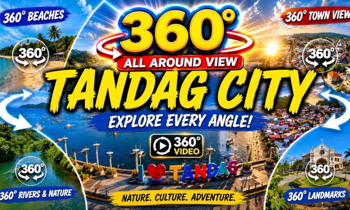 🇵🇭 FIRST & ONLY 360° Drone 🎥 of TANDAG CITY SURIGAO DEL SUR, PHILIPPINES