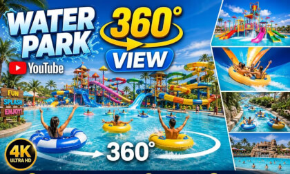 💦 Hardy's World Water Park 🌊 | Full Tour in 360° View 🎢 | 4K Ultra HD Experience