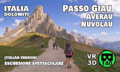 Passo Giau al Rifugio Averau e Rifugio Nuvolau | Escursione VR180 3D nelle Dolomiti 🇮🇹 (31/05/26)