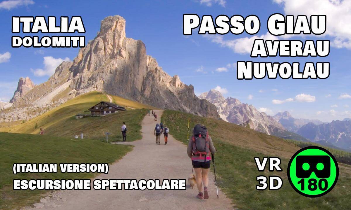 Passo Giau al Rifugio Averau e Rifugio Nuvolau | Escursione VR180 3D nelle Dolomiti 🇮🇹 (31/05/26)