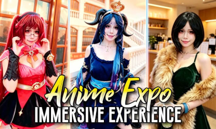 Immersive anime expo walkthrough & all kinds of cosers