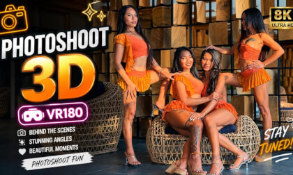 Beautiful Models Photoshoot 3D BTS VR180 8K