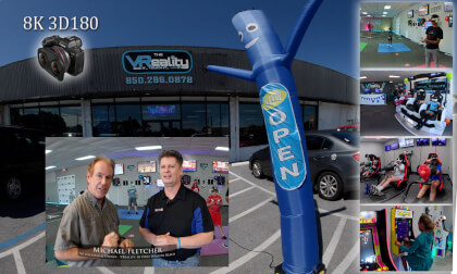 VReality - Biggest Virtual Reality Arcade in NW Florida - Grand Opening 2023 (8K 3D VR180) VR Video VReality - Biggest Virtual Reality Arcade in NW Florida - Grand Opening 2023 (8K 3D VR180) VR