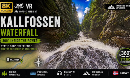 KallFossen Waterfall | Standing Inside the Cascade | 8K 360° VR Norway | Nordic Ambient