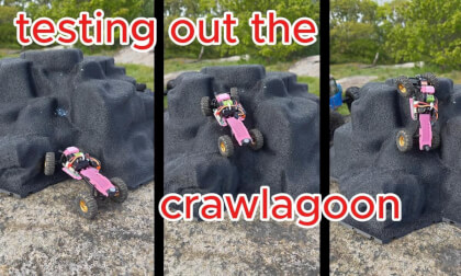 testing out crawlagoon test rock