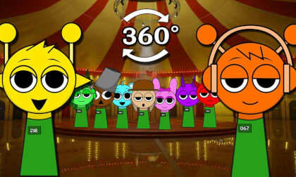 Squid Game x Sprunki - Mingle Game in VR 360°!