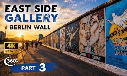 East Side Gallery Berlin Wall 🇩🇪 Final Walk in 4K 360° | End of the Tour & More Murals | Part 3