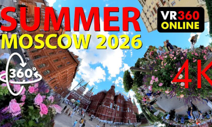 SUMMER IN MOSCOW ☀️ Manezhnaya Square | 360° VR Walk | 6K Virtual Tour | Moscow 2026 VR Videos for Glasses 360 6K