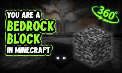 POV: You're a Bedrock Block Under Minecraft Worlds | Did You See Him?! (360°)😨