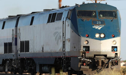 AMTK164 Phase IV in VR180 | Amtrak Sunset Limited No. 2 | Casa Grande, AZ