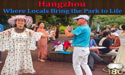 【180° VR】China Hangzhou Xihu Park: Where Locals Dance, Sing, and Enjoy the Weekend 8K