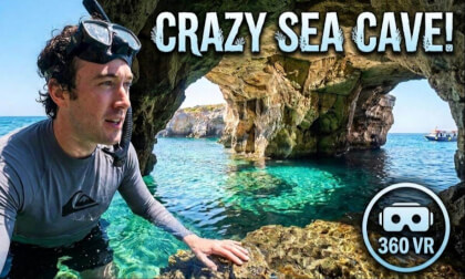 AMAZING 360 VR Sea Caves in CYPRUS!